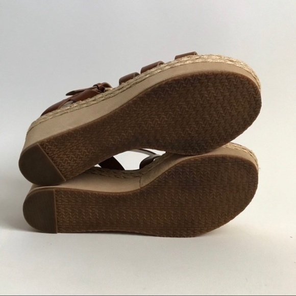 Michael Kors Espadrille Style Jocelyn Platform Suede Wedge Sandals Size 8 - Picture 5 of 8